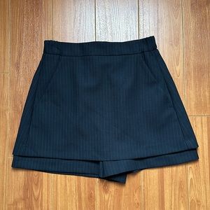 [New] MAJE Paris Pinstripe Skort Short Dark Navy